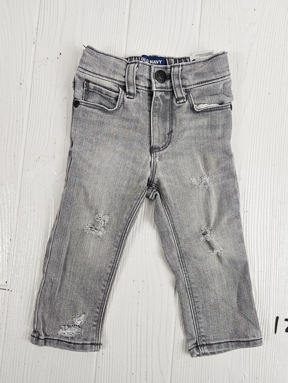 Old Navy Distressed Gray Jeans